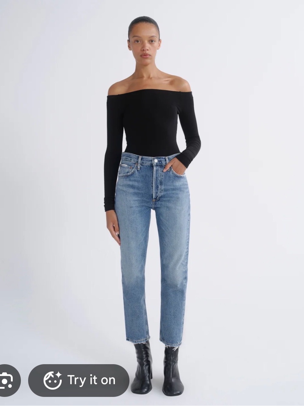 AGOLDE Riley High Rise Straight Crop Jeans Sz 25